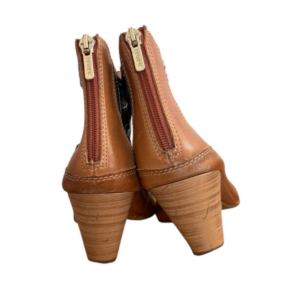 Pikolinos Java Peep Toe Sandals Cutout Zip Back Brown Black Womens 42 / US 11 - Picture 6 of 10